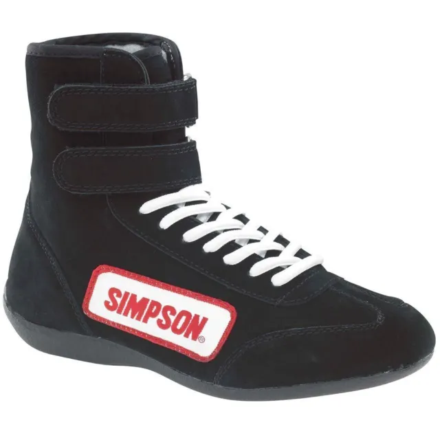 Simpson Safety High Top Shoes 9 Black 28900BK