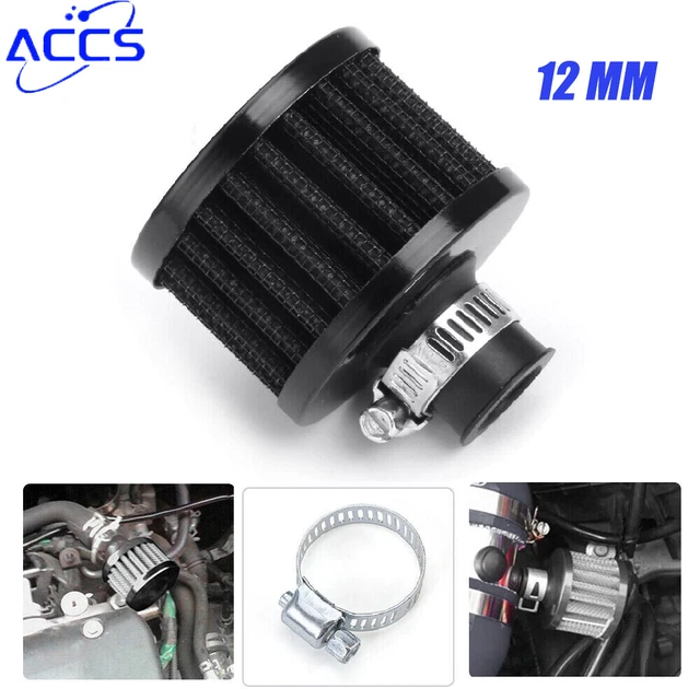 12MM COLD AIR Intake Filter Turbo Vent Crankcase Car Breather Valve
