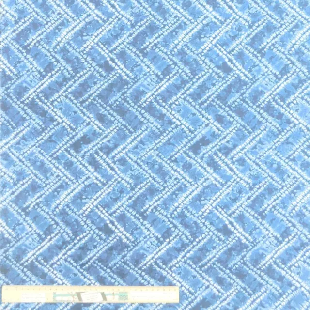 Quilting Patchwork Sewing Fabric Shibori Tochi Chevron Light 50x55cm FQ