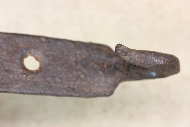 Old Hanger Hook Barn Find Smoke house Vintage 1800s Hearth Blacksmith Iron Rusty 8