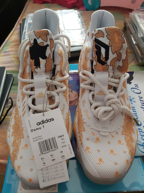 Adidas Ric Flair Dame Adidas Dame X Ric Flair 'White Gold Metallic