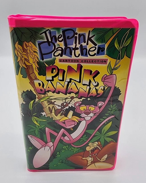 THE PINK PANTHER Cartoon Collection Pink Bananas VHS 1997 Clam Shell