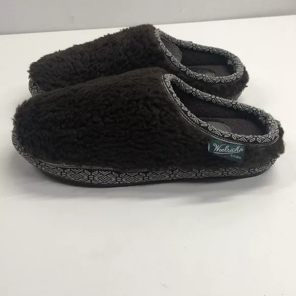 New Woolrich Whitecap Brown Slipper Mule Size 6