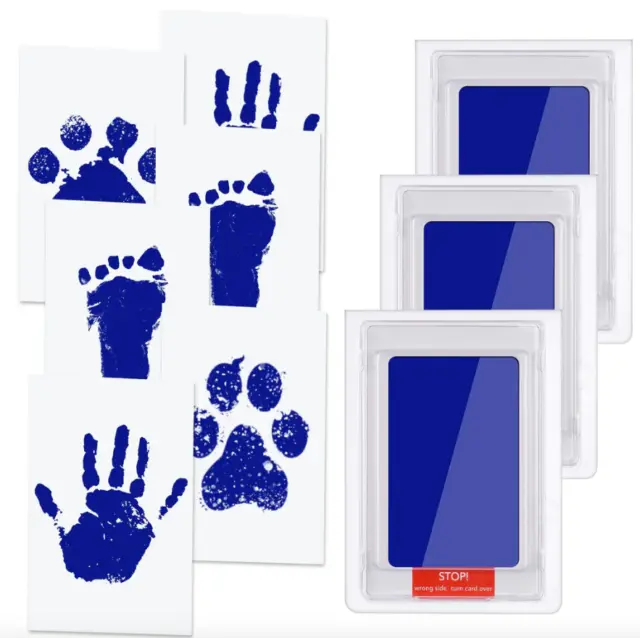 3x Inkless Contact Baby Kit-Hand Foot Print Keepsake Newborn Footprint Handprint