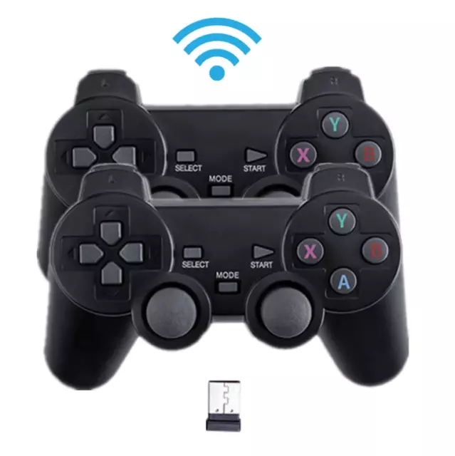 Coppia Dongle USB Controller Gioco Wireless Gamepad Joypad Joystick per PC/Mobile