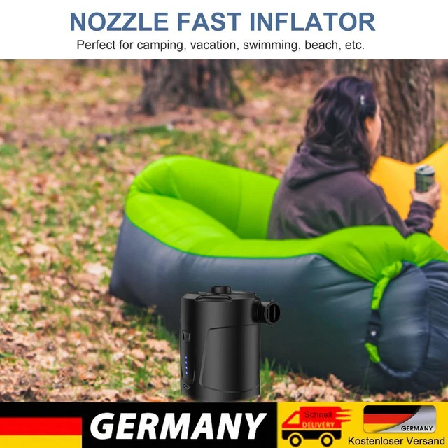 Compressore Aria Compressa Elettrica 150 PSI - LCD, Ricarica USB-C, Per Auto, Bici, Pneumatici Pompa Aria Portatile - Foto 4