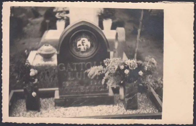 Italie 1940, Loculo Cimetière Sig. Gattoli, Photographie Période, Vintage Photo