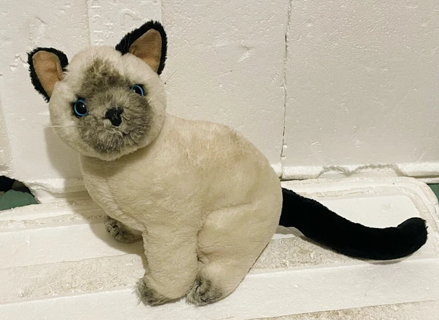 RUSS YOMIKO SIAMESE Cat Plush Stuffed Toy VINTAGE Sitting Cat 10
