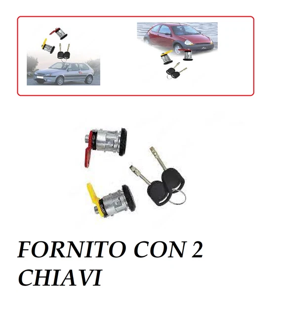 98AB11672BG KIT BLOCCHETTO ACCENSIONE APERTURA PORTE CON CHIAVE FORD FIESTA 1.2