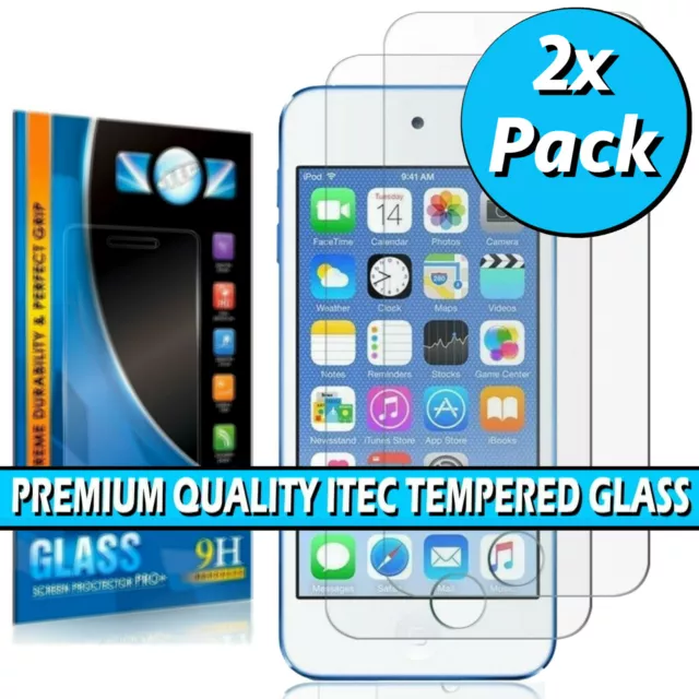 2X Screen Protector For Apple iPhone 5S 5 SE 5C - Tempered Glass 100% Genuine