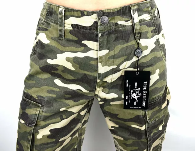 True Religion $159 Brand Jeans Men's Camo Utility Cargo Shorts - 104821 2