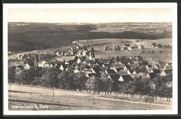 AK Stammheim b. Calw, Teilansicht 1935