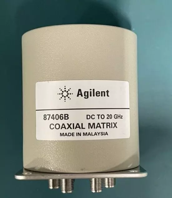 Keysight/Agilent 87406B/87606B DC-20 GHz Coaxial Matrix Switch opt T24 CFG002