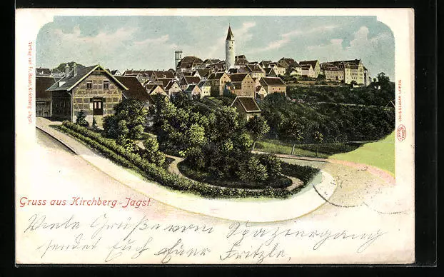 Ansichtskarte Kirchberg /Jagst, Teilansicht 1901