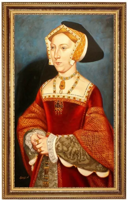 Ölbild Portrait of Jane, Hans Holbein HANDGEMALT, Ölgemälde, Gemälde 50x80cm