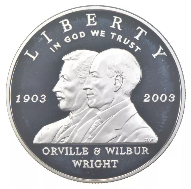 2003-P Proof First Flight Commemorative Silver Dollar $1 *0112