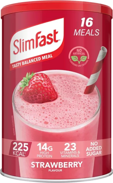 SlimFast Meal Replacement Shake Weight Loss & Balanced Diet 16 servings, 584 g.