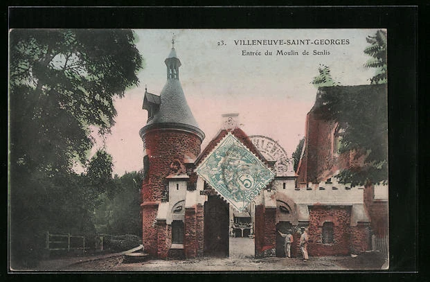 CPA Villeneuve-Saint-Georges, Entree du Moulin de Senlis