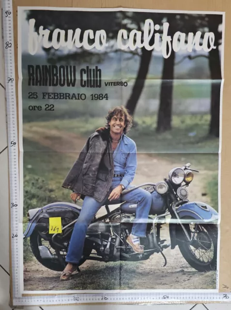 Manifesto Viterbo Rainbow Franco Califano Viterbo 1984 Musica