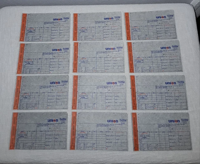 Vintage Union 76 Gas Station Truck Stop Credit Card Receipts Unused Lot Of 12