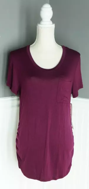 NEW Ragdoll Size M Red Short Sleeve Women’s Pocket T Shirt Tee Top NWT Rayon