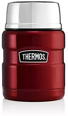 Thermos 184807 Stainless King Food Flask, Red, 470 ml