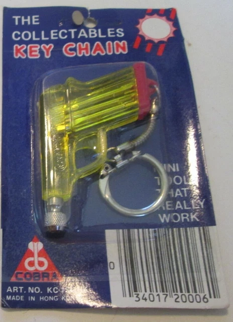 Vintage Cobra Mini Tool SCREWDRIVER keyring key chain keychain made in Hong Kong