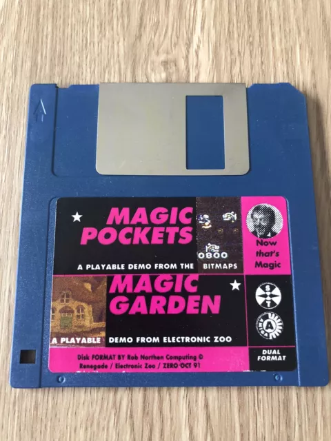 Magic Pockets Demo + Magic Garden Demo Commodore Amiga 500 Atari St Rare