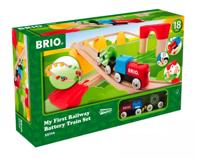 Brio Eisenbahn Meine erste Brio Bahn Set Batterielok 25 Teile 33710