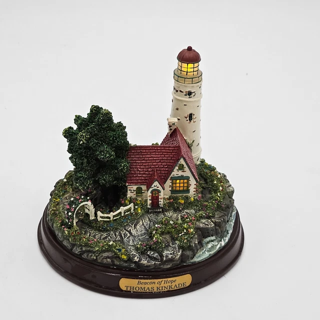 THOMAS KINKADE LIGHTHOUSE -Beacon Of Hope , Lighted Lighthouse $14.40