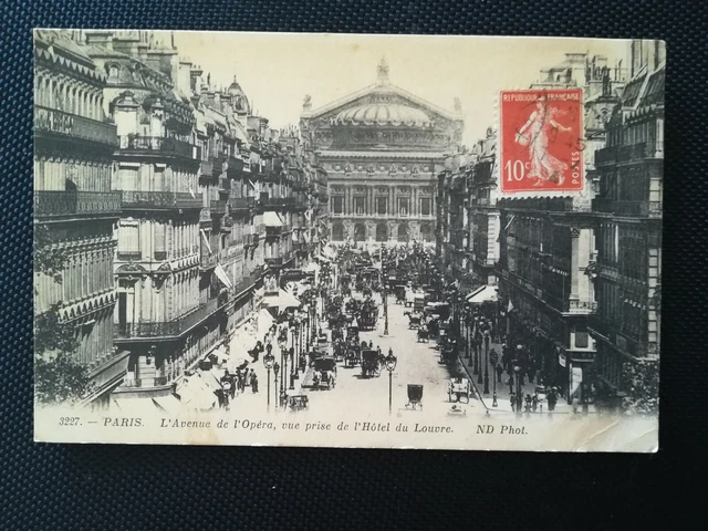 CPA 75 PARIS - L'Avenue de L'Opéra - Vue Prise de L'Hôtel du Louvre