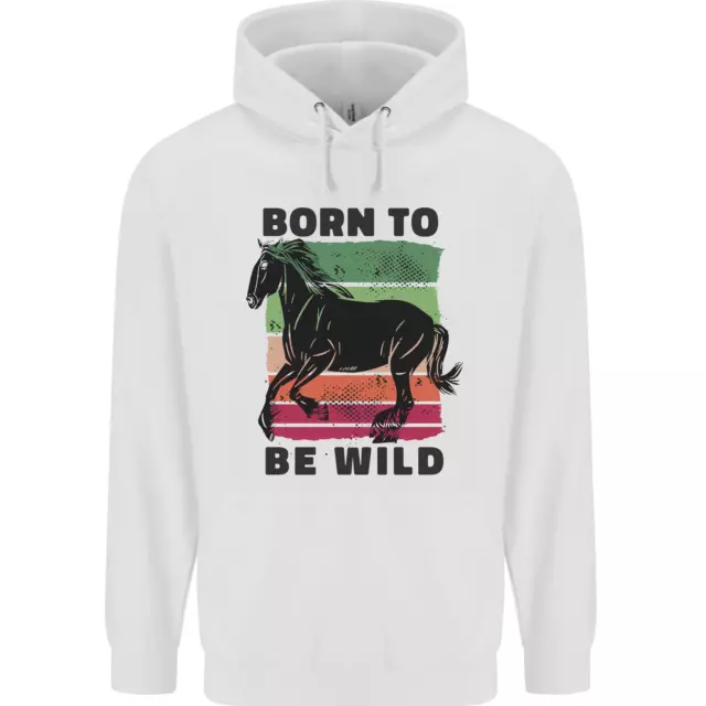Born to be Wild Horse Riding Equestrian Childrens Kids Hoodie