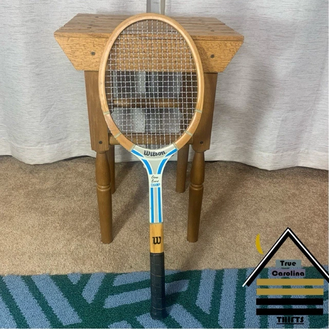 Raquette de tennis Wilson vintage rare approuvée par Chris