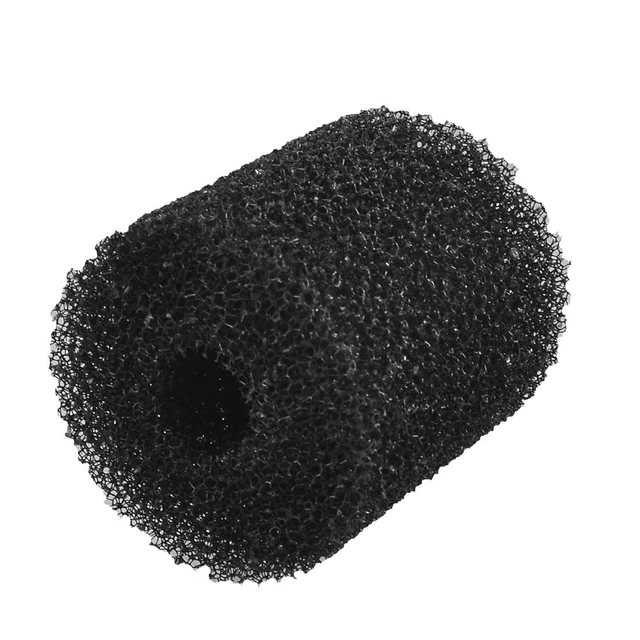 Reusable Cylinder Shaped Filter Sponge Black for Aquarium Fishbowl