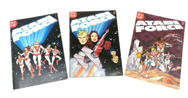 DC Atari Force #1, #2, #3 Mini-Comics Lot  1982 DC Comics Inc.