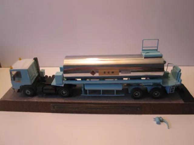 1/50 Cef Replex Camion Tracteur Renault R340 Semi-Remorque Citerne Goudron Scr