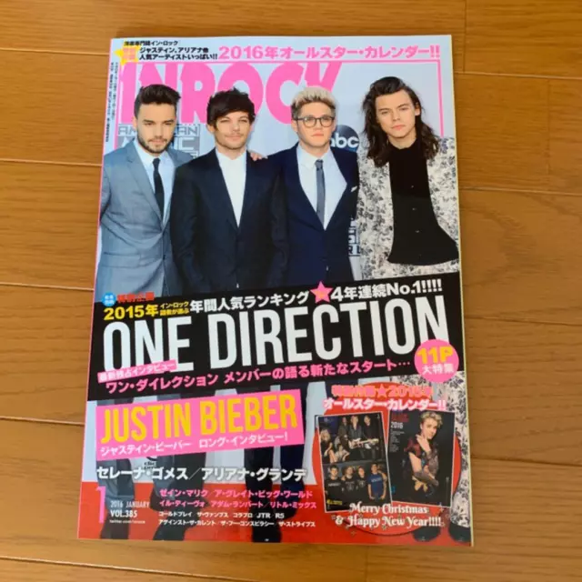 INROCK Jan 2016 1 Music Magazine Justin Bieber One Direction