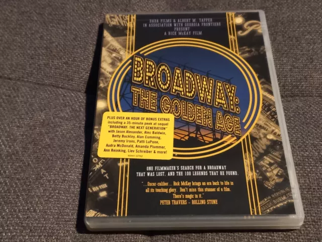 Broadway The Golden Age DVD 2003 Rick McKay Documentary Musicals Region 4 VGC
