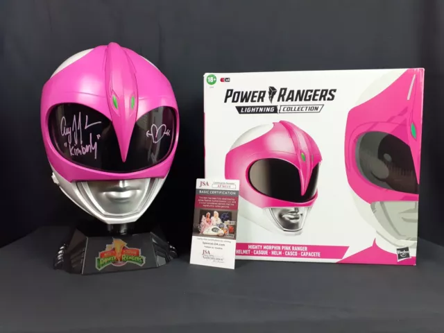 Pink Power Ranger Full-Size Lightning Helmet MMPR Amy Jo Johnson SIGNED JSA COA