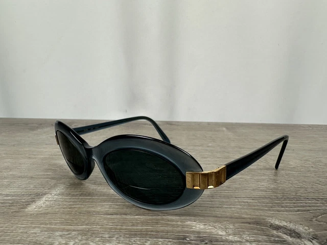 DANIEL SWAROVSKI WOMENS Blue Rectangle Sunglasses Shield  display picture 3