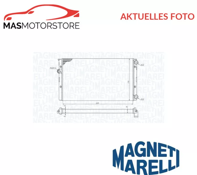 Kühler Wasserkühler Motorkühler Magneti Marelli 350213191100 P Neu