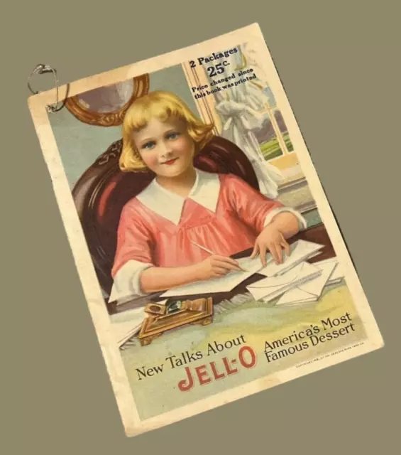 Antique 1918 JELL-O Cookbook Recipe Booklet Brochure America's Famous Dessert