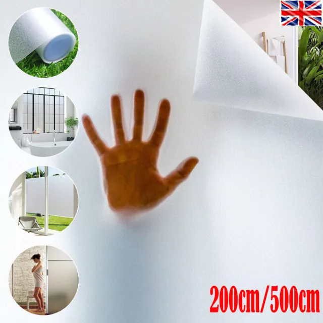 5M Roll Frosted Window Film#Bubble Free Self Adhesive Etched Privacy Glass,Vinyl