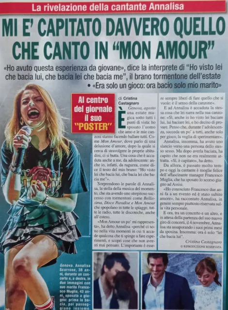 Italian Clipping Ritaglio 2023 ANNALISA SCARRONE mi è capitato davvero  1 PAGINA