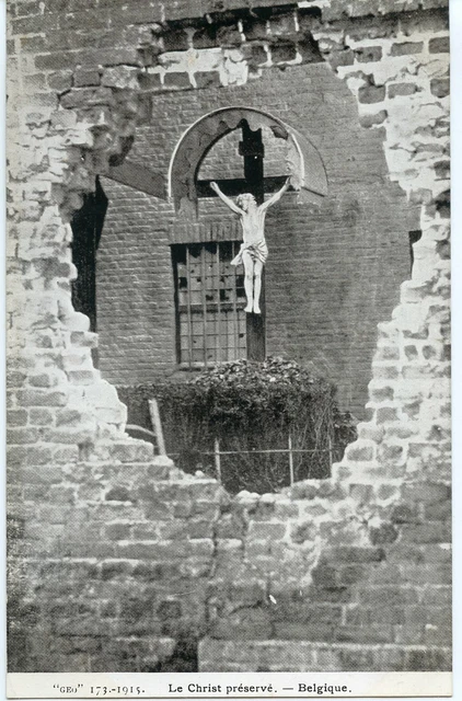 Ww1 // Cpa / Military War // Christ Preserve Belgium