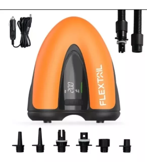 Flextail MAX SUP PUMP Lite- 20PSI Air Pump for SUP & KITE - 12V (No Battery)