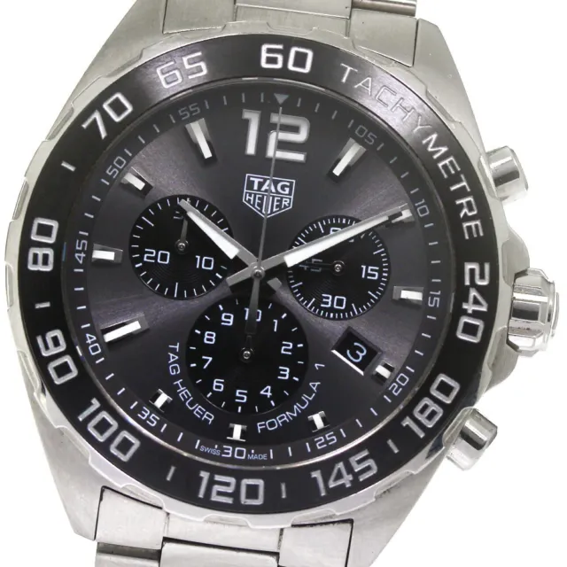 TAG HEUER Formula 1 CAZ1011 Chronograph Date Gray Dial Quartz Men's Watch_795558