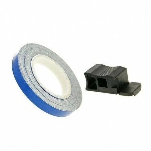 Oxford Moto Roue Rayures Reflet Bleu + Application 7mm X 6m