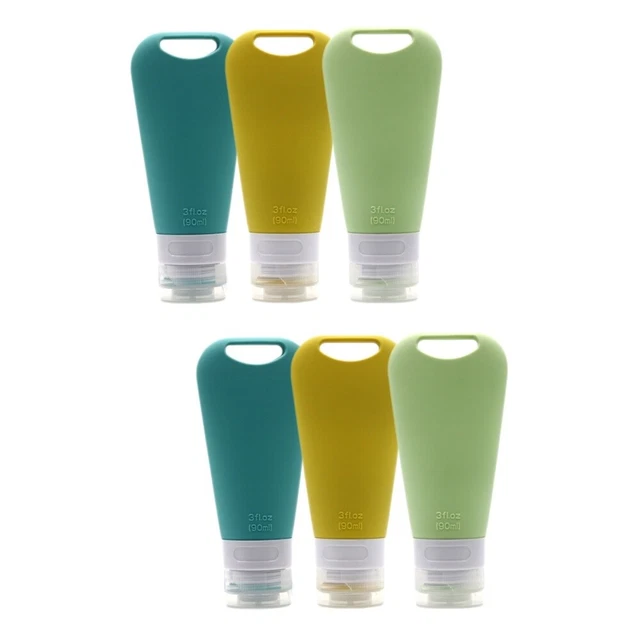 Oruola 6er-Set Reiseflaschen – 2x 30 Ml & 4x 50 Ml, Transparent, Auslaufsicher, Für Kosmetik Unterwegs