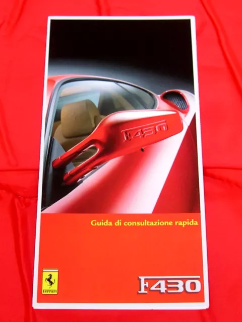 Ferrari F430 - RARE Owners Handbook Supplement - 2004 - Italian Text